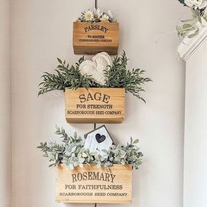 Wooden Herb boxes 📦